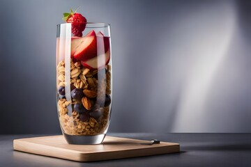 still life with a glass vase generated by AI