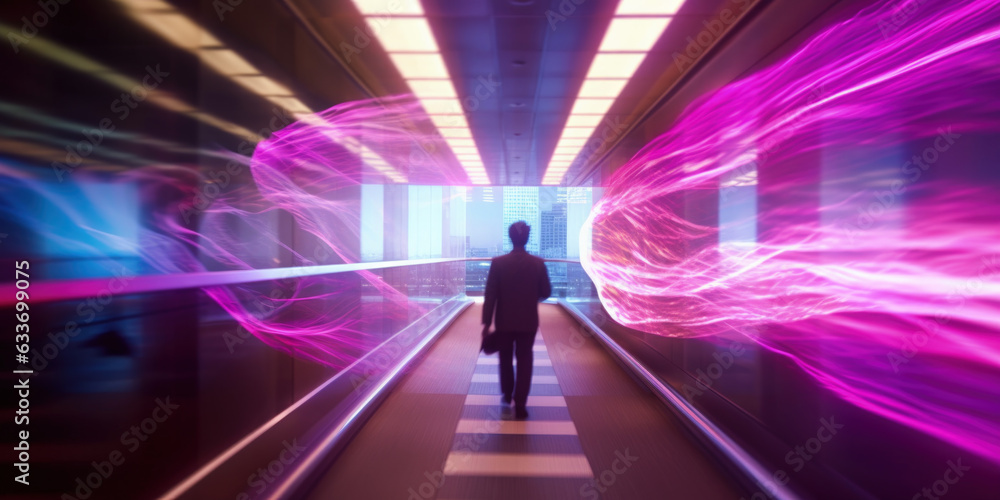 Aufkleber idea and technology concept - generative ai