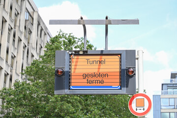 circulation Bruxelles tunnel fermé mobilité travaux