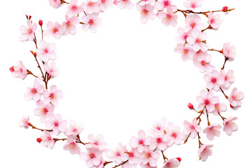Obraz na płótnie Canvas sakura flowers isolated on white