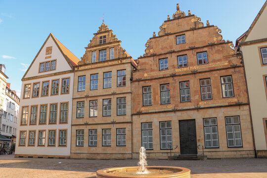 Bielefeld; H&auml;userzeile am Alten Markt mit Battig-Haus