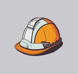 construction helmet illustration