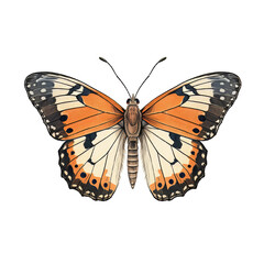 Fototapeta premium Colourful Textured Butterfly Illustration