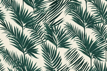 Fototapeta na wymiar tropical palm tree leaves pattern. vector