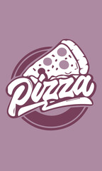 Pizza Food Stylist Logo Design with Icons Free Vector option3