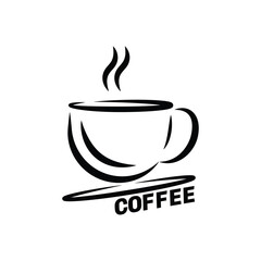 coffee design for cafe company or shop