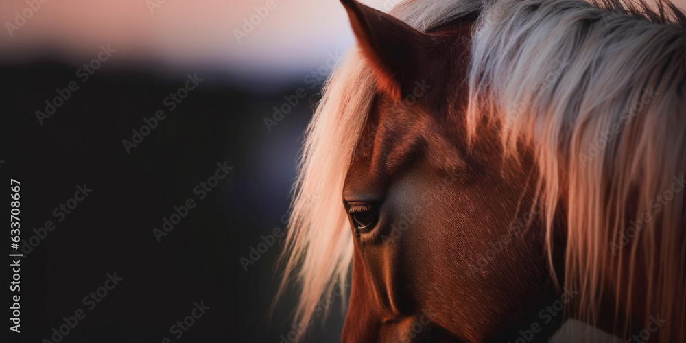 Canvas Prints Front view of an animal - Generative AI