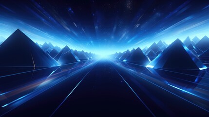 Abstract Blue Futuristic Background