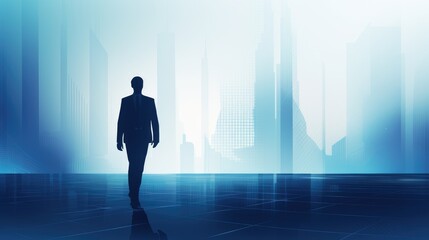 Fototapeta premium man standing in front of sky