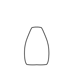 Vases Outline Illustration 