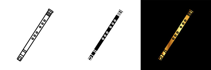 The Suling Icon captures the essence of the enchanting bamboo flute, a versatile and melodious instrument used in various cultural traditions around the world to create soul-stirring melodies.