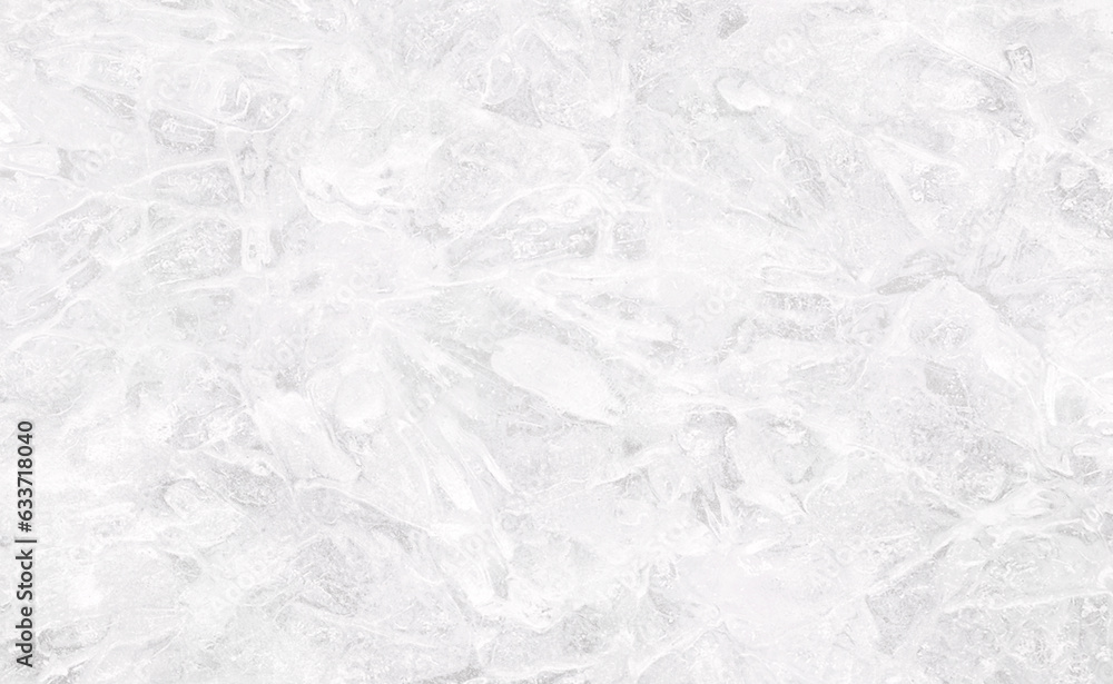 Aufkleber textured cold frosty surface of ice. winter frost pattern. abstract ice frost natural background wit