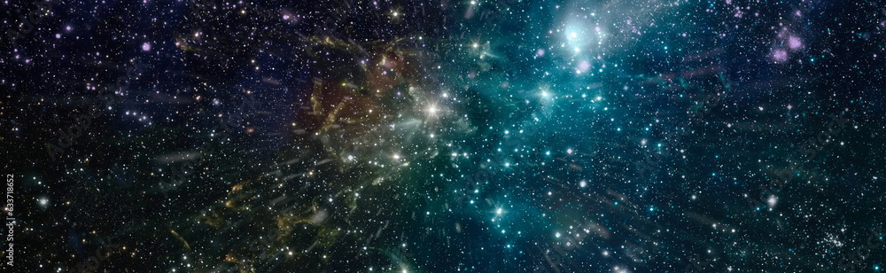 Wall mural galaxy somewhere in outer space. cosmic wallpaper. elements of this image furnished by nasa