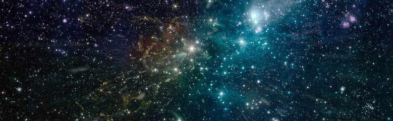 Fototapeta na wymiar Galaxy somewhere in outer space. Cosmic wallpaper. Elements of this image furnished by NASA
