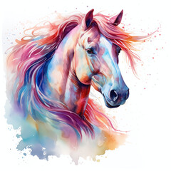 horse head illustration