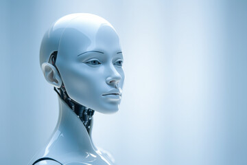 android with female features generated with ai