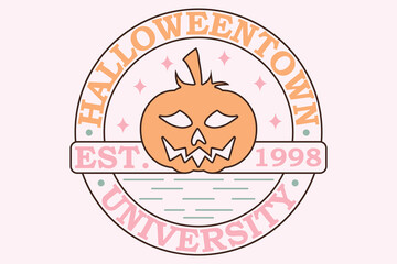 Halloween town Est.1998, Retro Cute Halloween Sublimation Eps