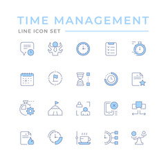Set color icons of time management