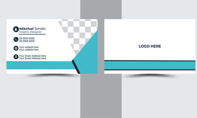 Creative professional Modern simple business card design template.