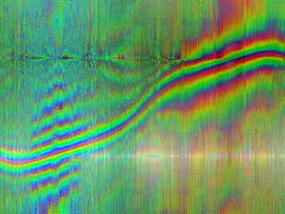 Fotobehang VHS glitch background © 10incheslab