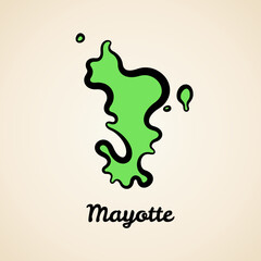Mayotte - Outline Map