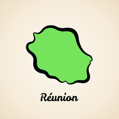 Reunion - Outline Map