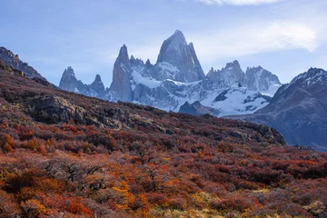 Fotobehang Cerro Chaltén Fitz Roy - Patagonia - Argentina - El Chalten - South America - Autumn
