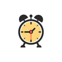 alarm clock. alarm clock vector illustration time reminder.