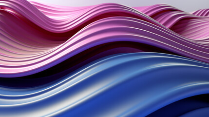 Abstract blue and pink color background. Dynamic shapes composition. 3d Rendering