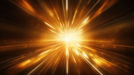 Fototapeta na wymiar Bright beams reflected in dark space, in the style of light gold and white, anamorphic lens flare, light orange and gold. Generative AI
