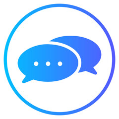 conversation gradient icon
