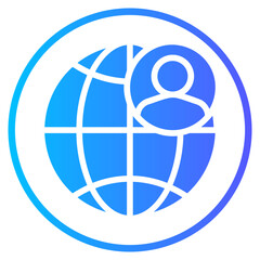 employee gradient icon