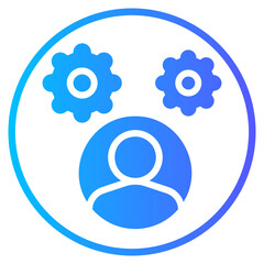 employee gradient icon