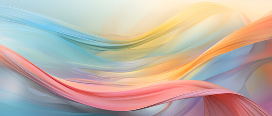 Fototapeta premium The wind in the willows abstract wave background, Ai generative