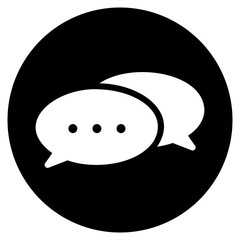 conversation glyph icon