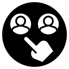 recruitment glyph icon