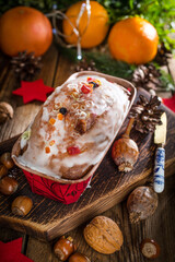 Traditional Christmas cake.