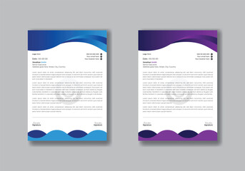 vector Professional modern business and corporate letterhead template. for your business .