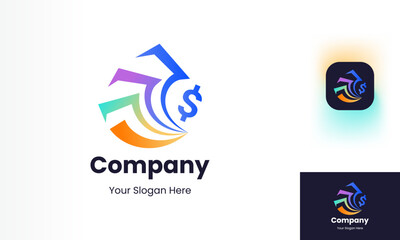 Financial investment logo suitable for your various business and design needs.