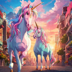 unicorn in the city