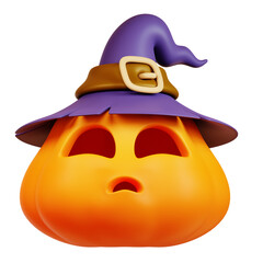 Halloween Pumpkins on transparent background