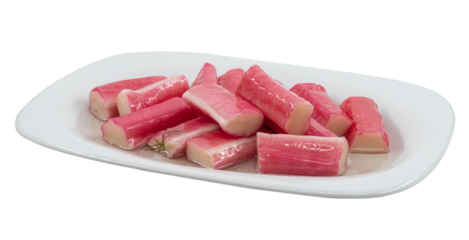 crab surimi marinated