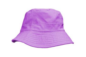 purple bucket hat isolated PNG transparent