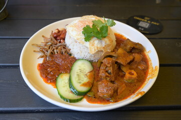 Malaysian cuisine at the restaurant