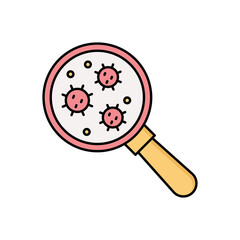 Bacteria vector icon which can easily modify or edit

