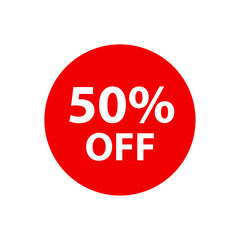 50% off discount banner