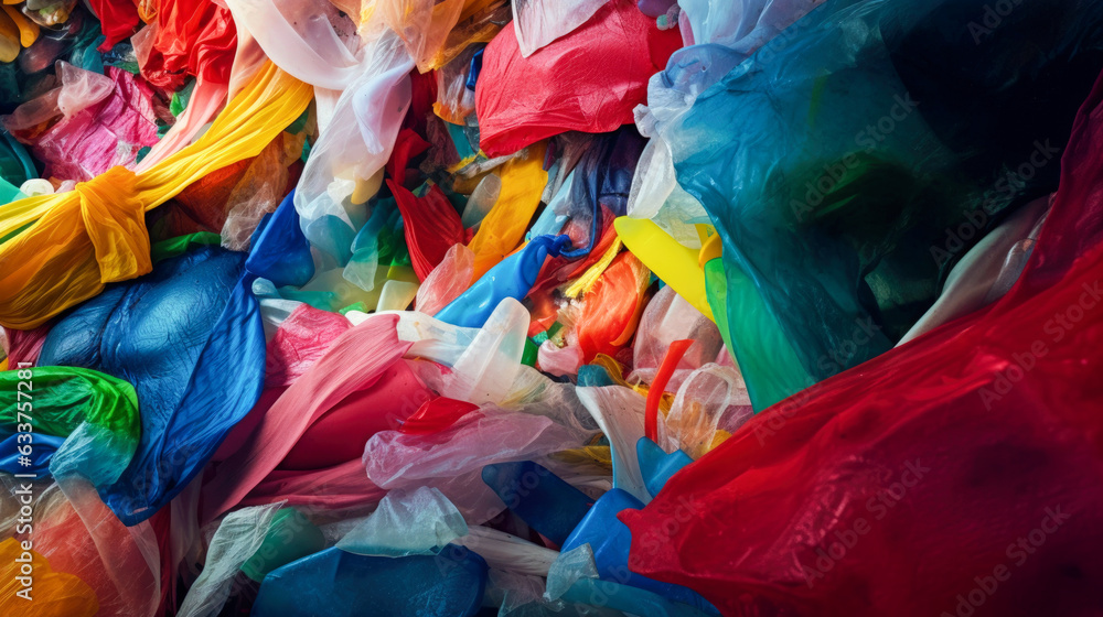 Poster plastic background abstract - generative ai