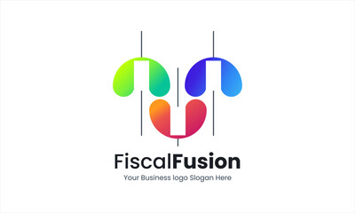 Financial Investment Logo, representing trading and financial growth in a creative way suitable for your graphic needs.
