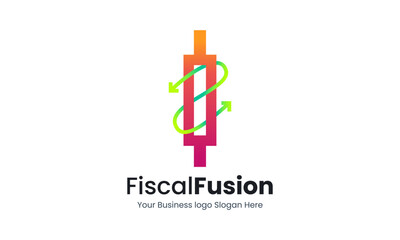 Obraz premium Financial Investment Logo, representing trading and financial growth in a creative way suitable for your graphic needs.