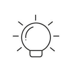 The light bulb is full of ideas And creative thinking, analytical thinking for processing. Light bulb icon vector. ideas symbol illustration.
